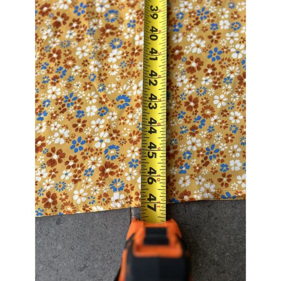 Reformation Size 6 Kaye Junie V-neck Gold Tie Back Silk Satin Floral Long Dress - Picture 5 of 13